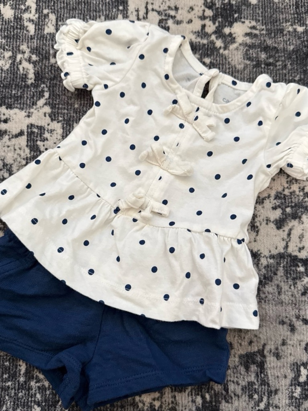 Carters Polka Dot Short Sleeve/Short Set